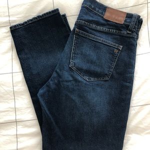Madewell cruiser straight crop jean